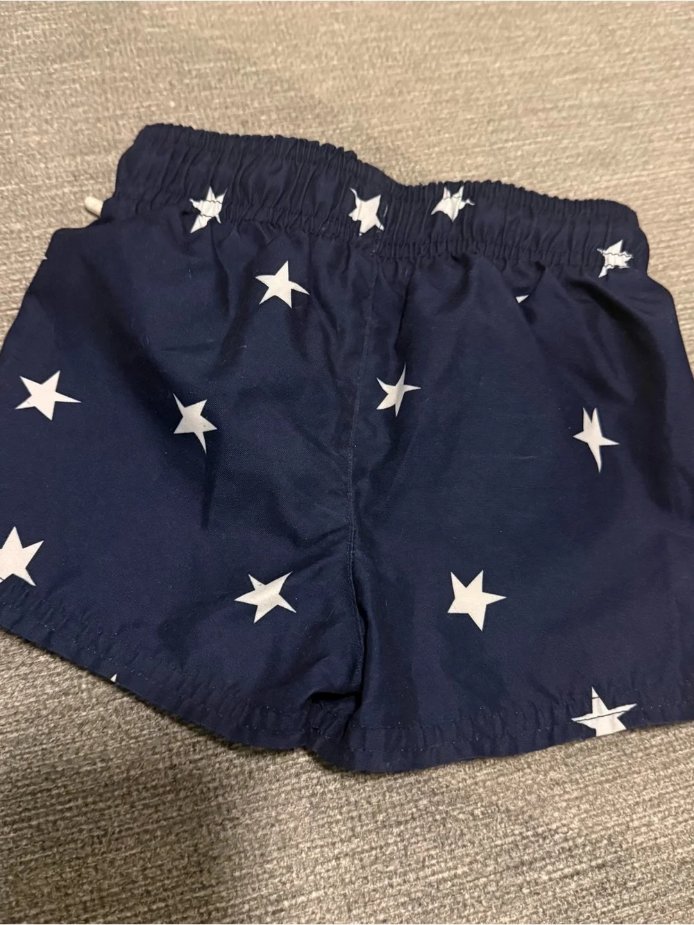 Cat & Jack Blue & White Whale Rashguard with Navy Star and Tropical Swim Shorts